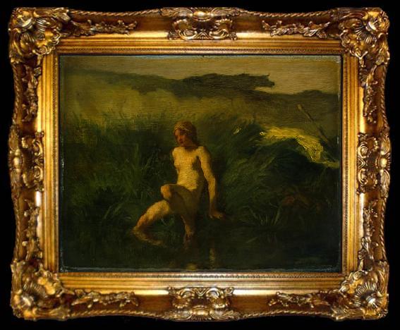 framed  Jean-Franc Millet The bather, ta009-2